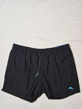 Tommy Bahama Resort Casual Black Swim Trunks Size 3XLB Laid-Back Athletic